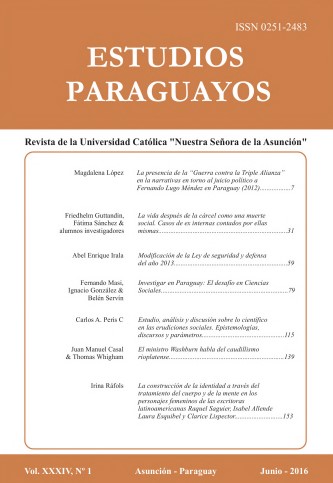 					Ver Vol. 34 Núm. 1 (2016): Revista Estudios Paraguayos
				