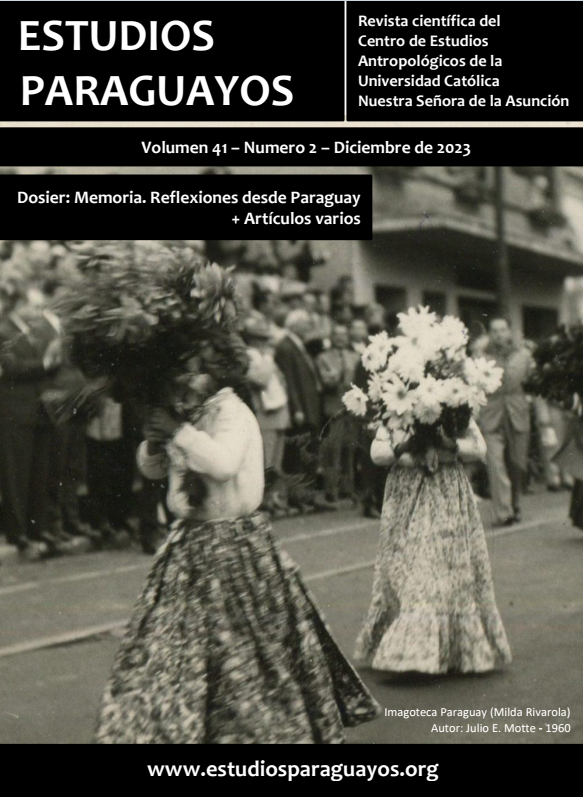 					Ver Vol. 41 Núm. 2 (2023): Revista Estudios Paraguayos
				