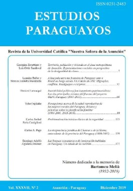 					Ver Vol. 37 Núm. 2 (2019): Revista Estudios Paraguayos
				