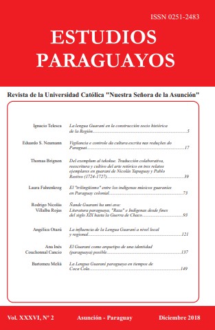 					Ver Vol. 36 Núm. 2 (2018): Revista Estudios Paraguayos
				